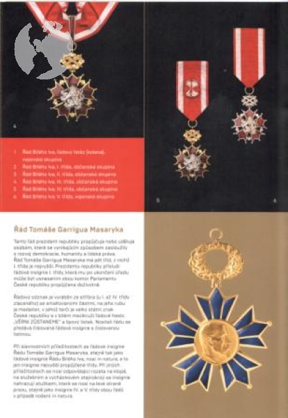 České poštovní známky - Státní vyznamenání České republiky 2018 ** / ● - pamětní desky